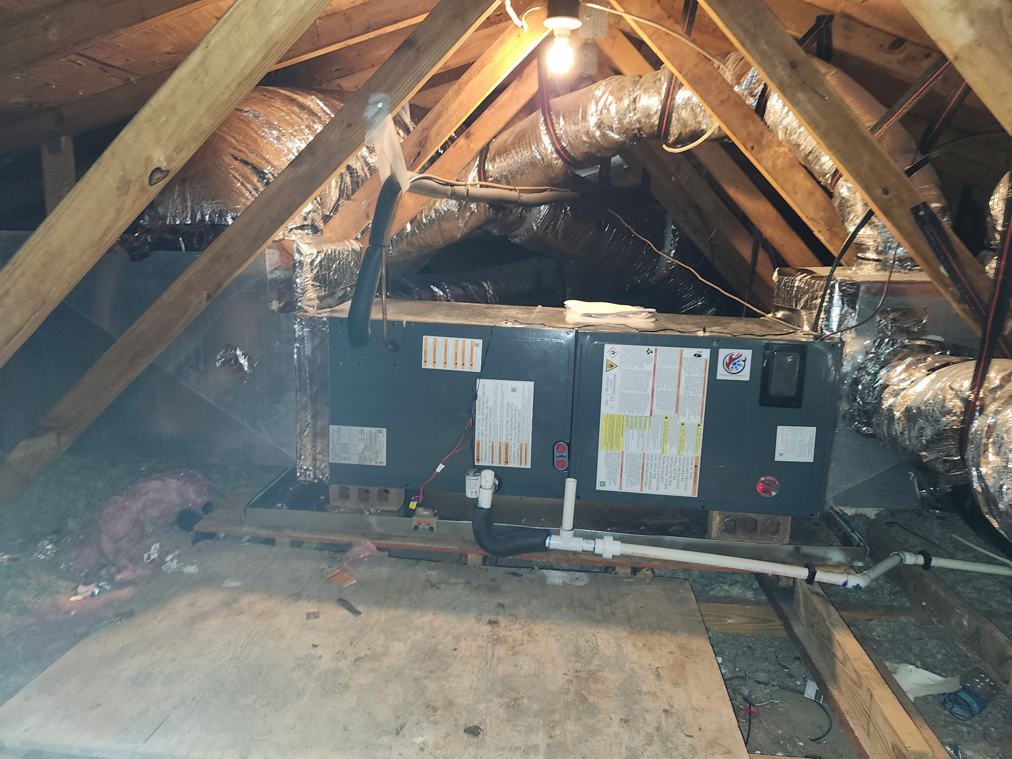 Air handler for a heat pump installed in a home in Winston-Salem, NC